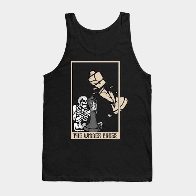 Chess and skull Tank Top by gggraphicdesignnn